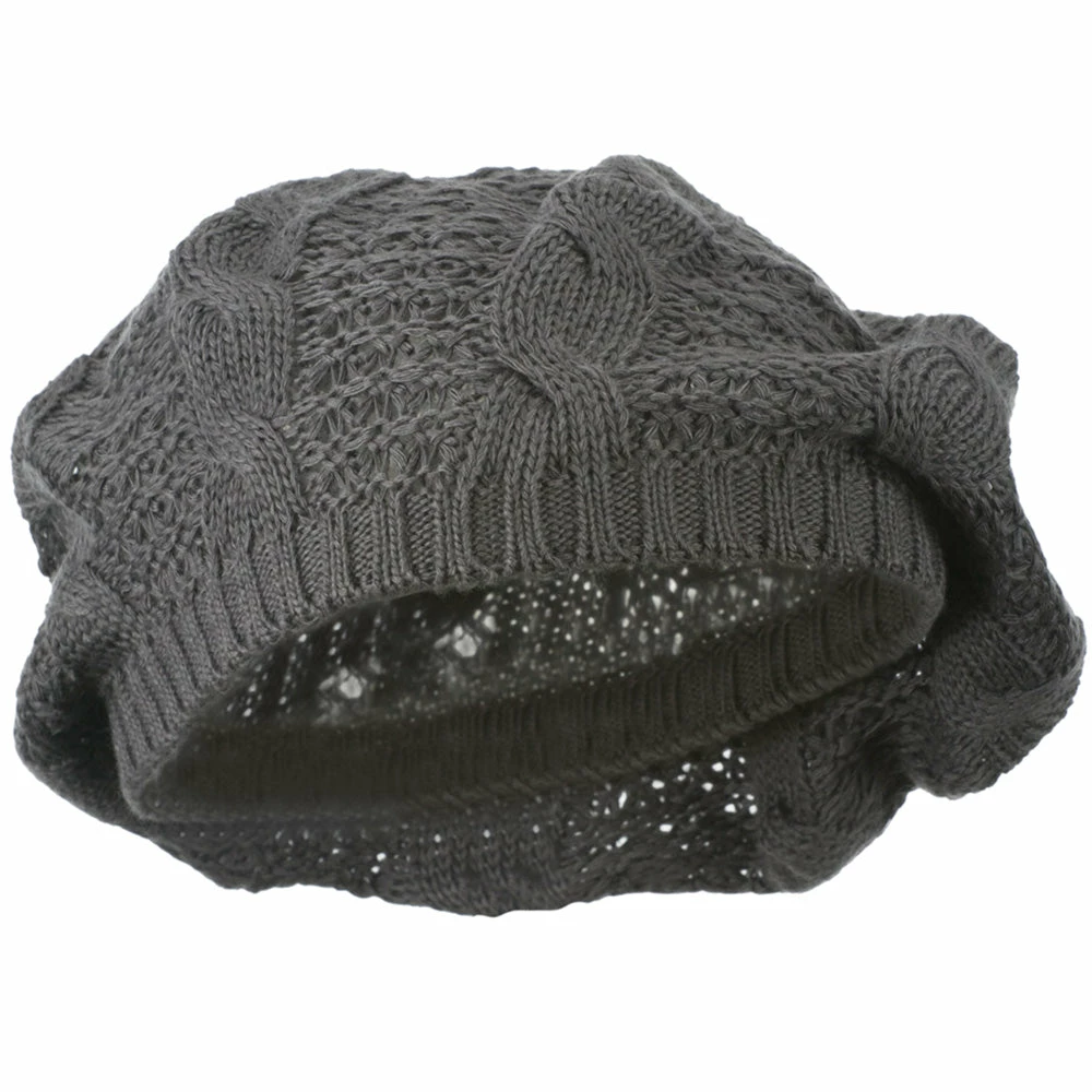 Hatiya Big Cable Knitted Beret - Image 30