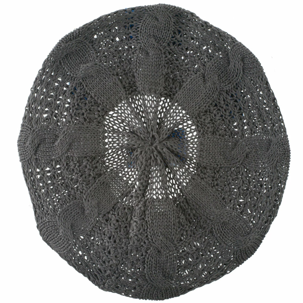 Hatiya Big Cable Knitted Beret - Image 27