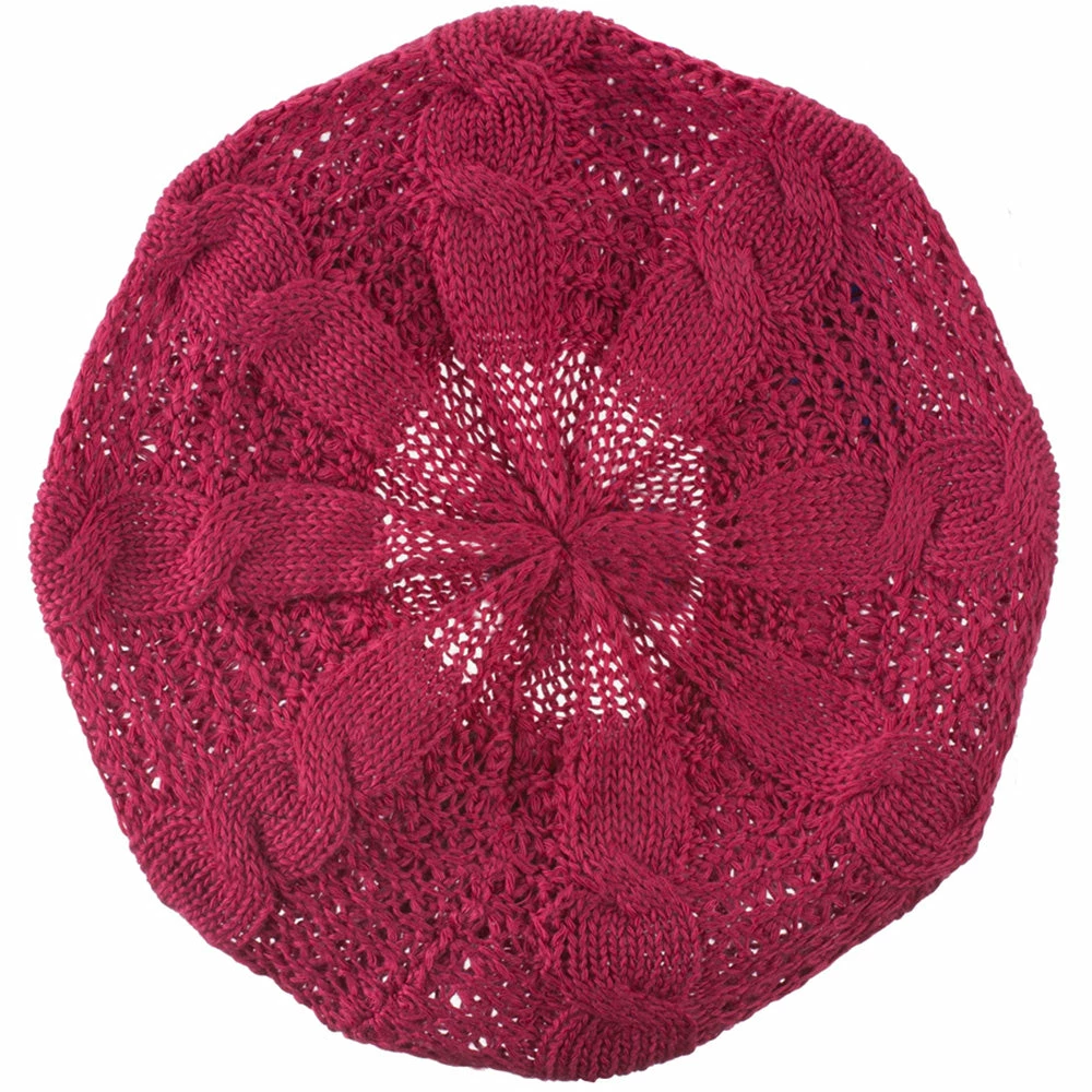 Hatiya Big Cable Knitted Beret - Image 34