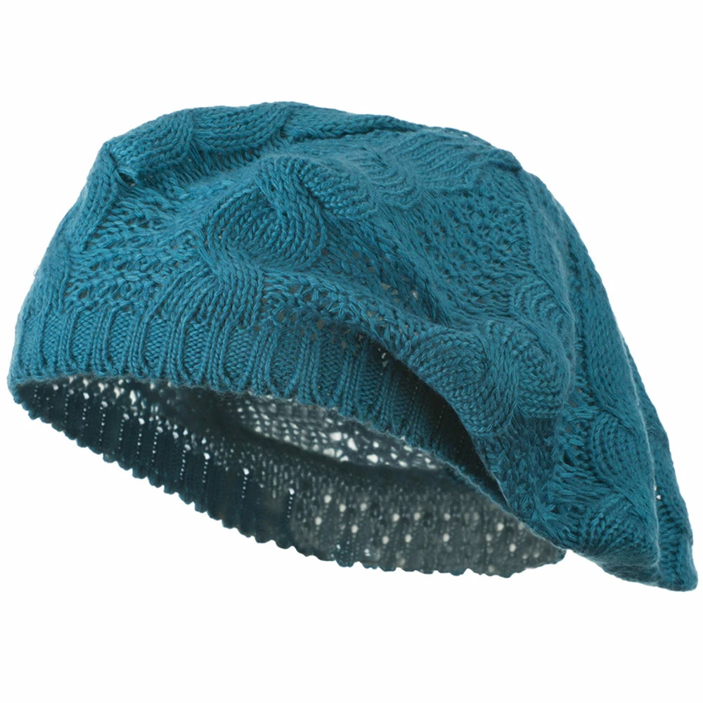 Hatiya Big Cable Knitted Beret - Image 16