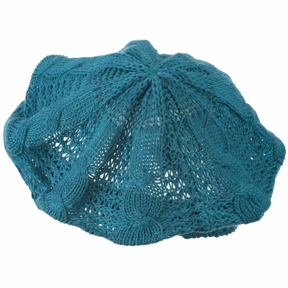 Hatiya Big Cable Knitted Beret - Image 17