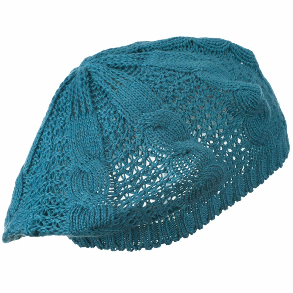 Hatiya Big Cable Knitted Beret - Image 20