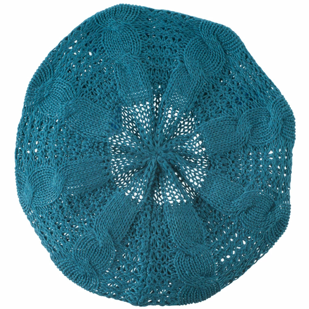 Hatiya Big Cable Knitted Beret - Image 19