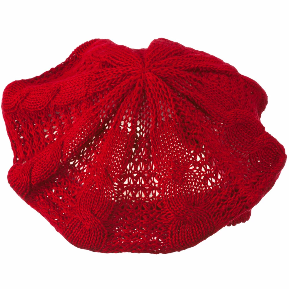 Hatiya Big Cable Knitted Beret - Image 25