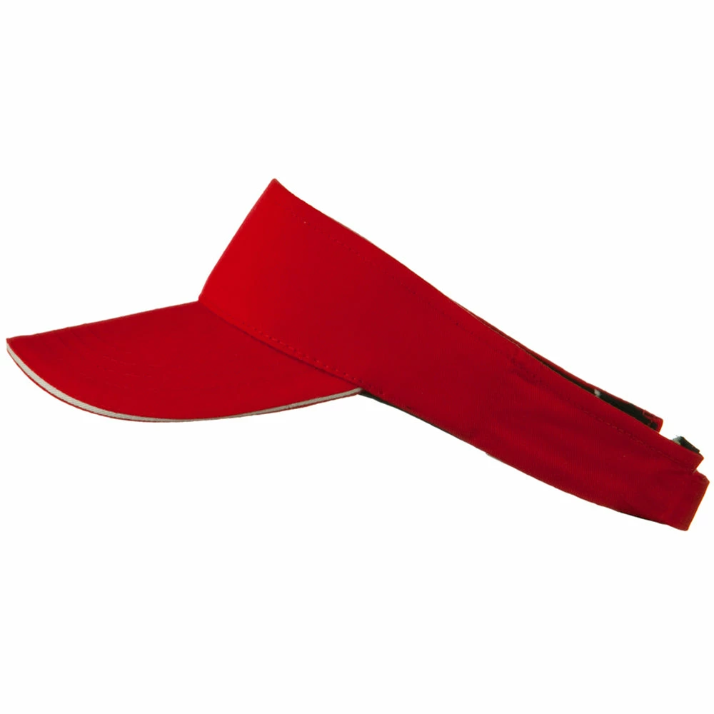 Cameo Brushed Cotton Sandwich Visor - Image 37