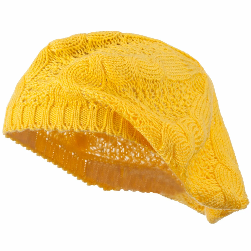 Hatiya Big Cable Knitted Beret - Image 41