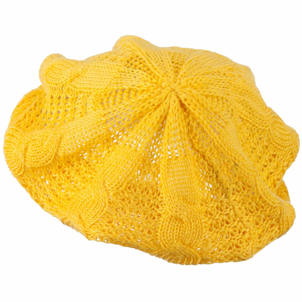 Hatiya Big Cable Knitted Beret - Image 45