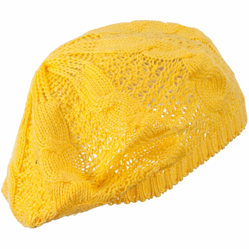 Hatiya Big Cable Knitted Beret - Image 42