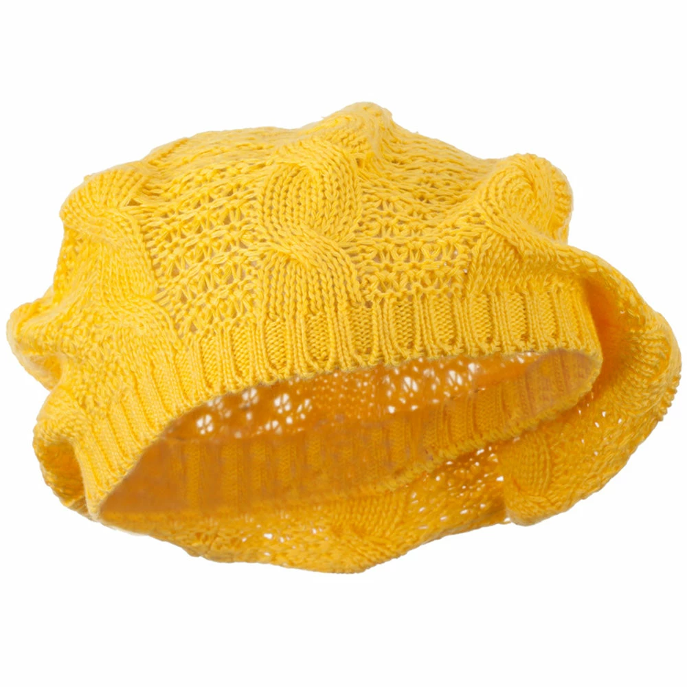 Hatiya Big Cable Knitted Beret - Image 43
