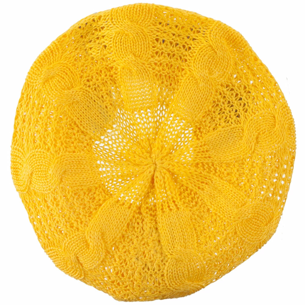 Hatiya Big Cable Knitted Beret - Image 44