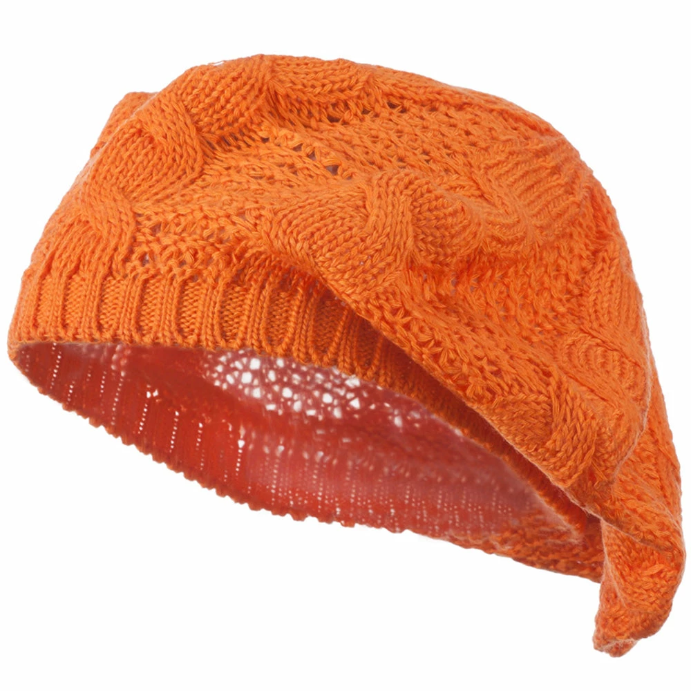 Hatiya Big Cable Knitted Beret - Image 46