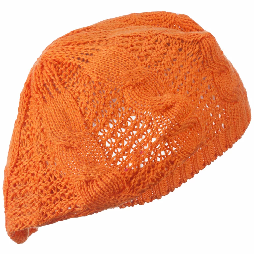 Hatiya Big Cable Knitted Beret - Image 50