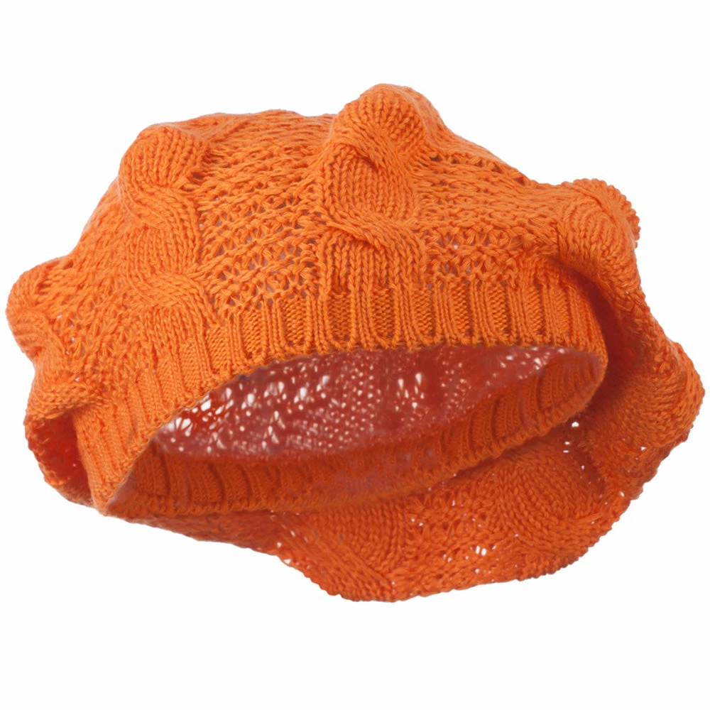 Hatiya Big Cable Knitted Beret - Image 47