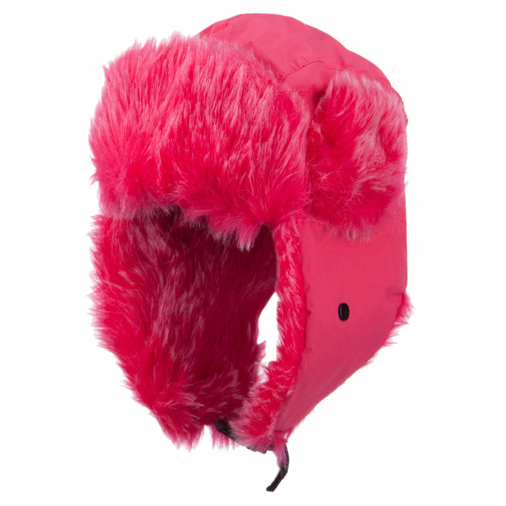 Jeanne Simmons Bright Nylon Faux Fur Trooper Hat - Image 11