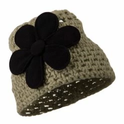 Jeanne Simmons Woman's Bio Polar Fleece Flower Beanie