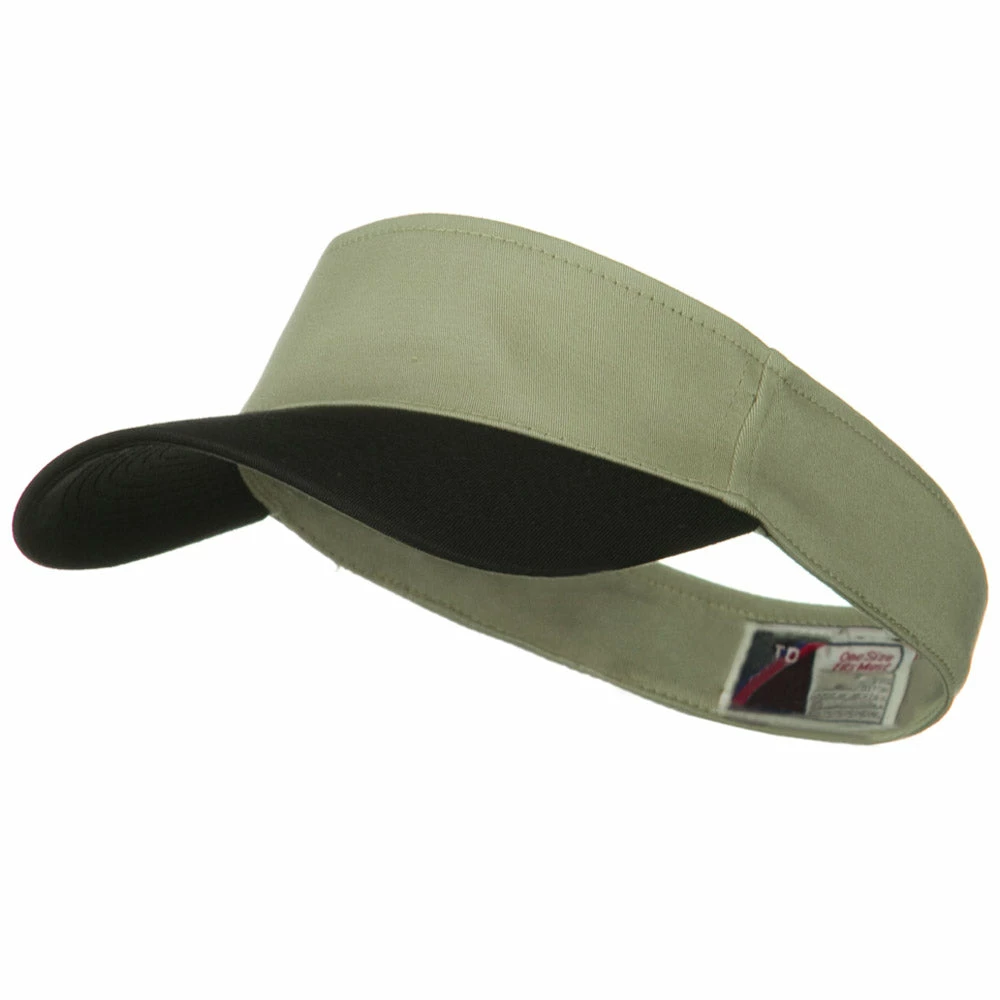 Brushed Cotton Twill Flex Sun Visor