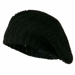 Hatiya Crocheted Knit Beret