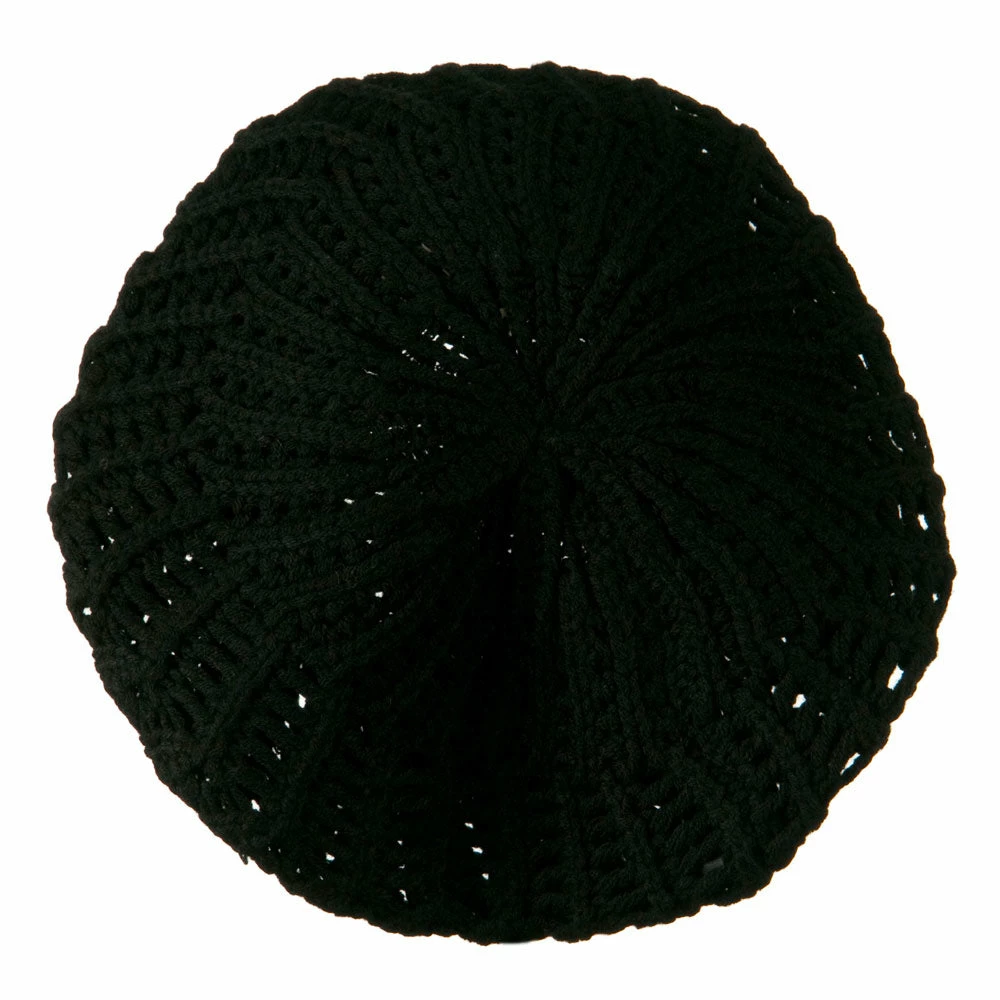 Hatiya Crocheted Knit Beret - Image 2