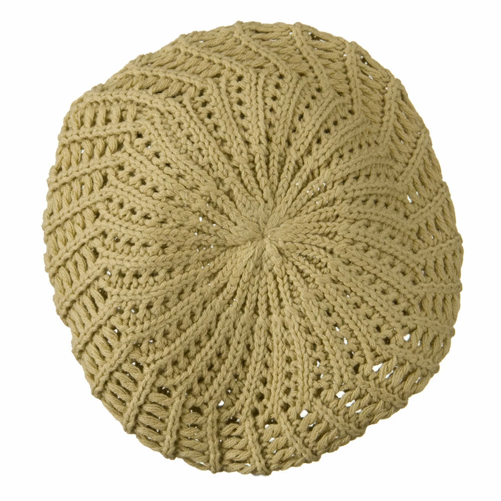 Hatiya Crocheted Knit Beret - Image 14