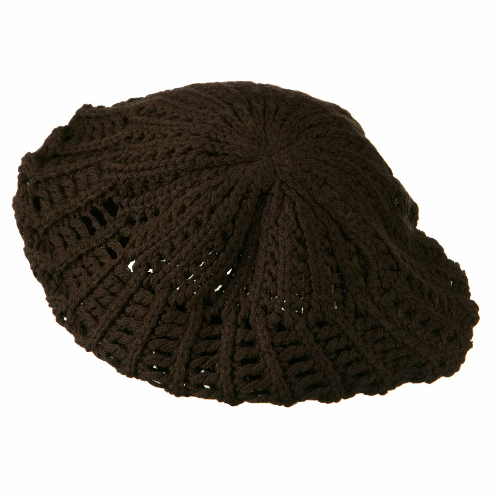 Hatiya Crocheted Knit Beret - Image 19