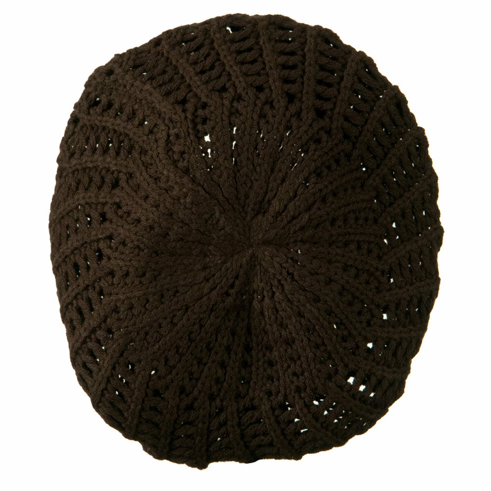 Hatiya Crocheted Knit Beret - Image 17