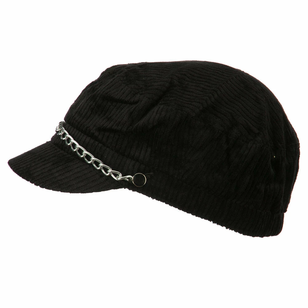 Jeanne Simmons Corduroy Chain Newsboy Hat - Image 5