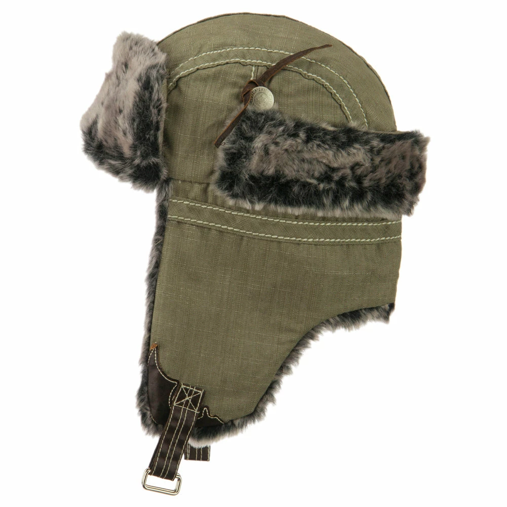 City Hunter Chambray Faux Fur Trooper Hat - Image 18