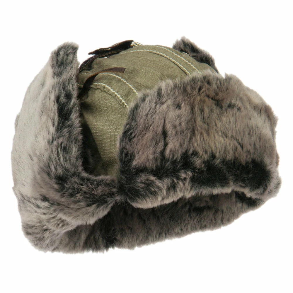 City Hunter Chambray Faux Fur Trooper Hat - Image 20