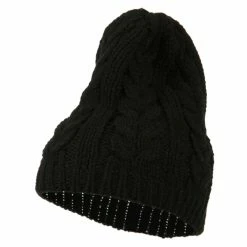 Jeanne Simmons Acrylic Cable Design Beanie Hat