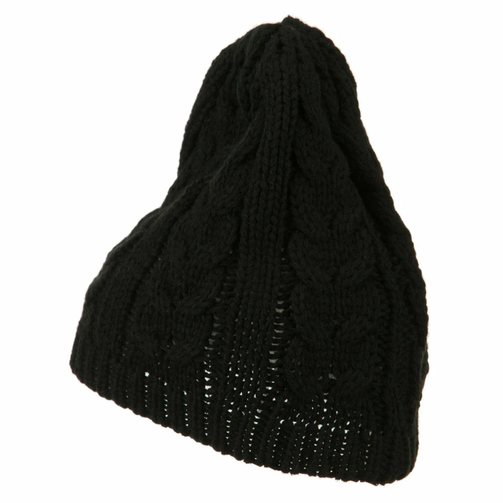 Jeanne Simmons Acrylic Cable Design Beanie Hat - Image 2