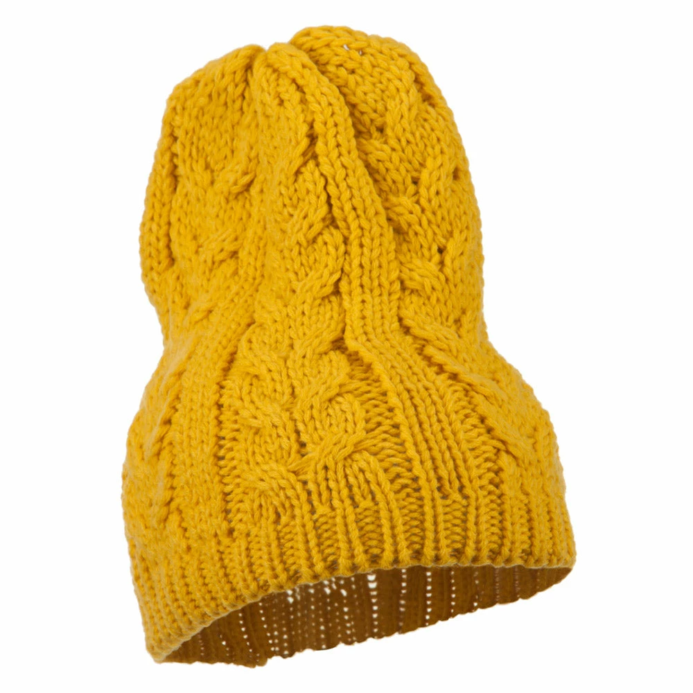 Jeanne Simmons Acrylic Cable Design Beanie Hat - Image 9