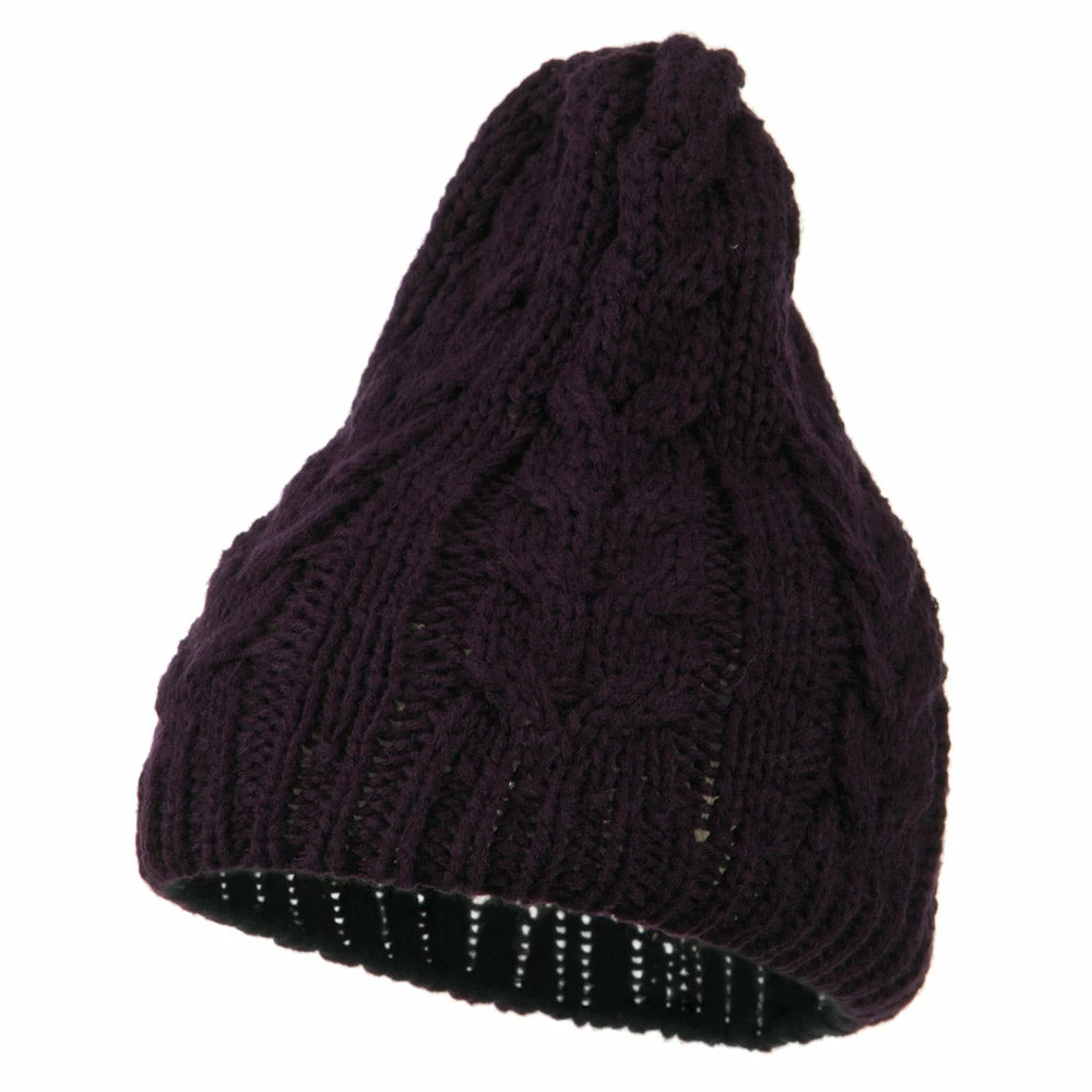 Jeanne Simmons Acrylic Cable Design Beanie Hat - Image 11