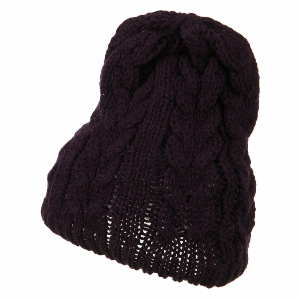 Jeanne Simmons Acrylic Cable Design Beanie Hat - Image 12