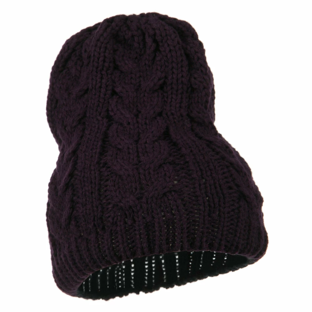 Jeanne Simmons Acrylic Cable Design Beanie Hat - Image 14