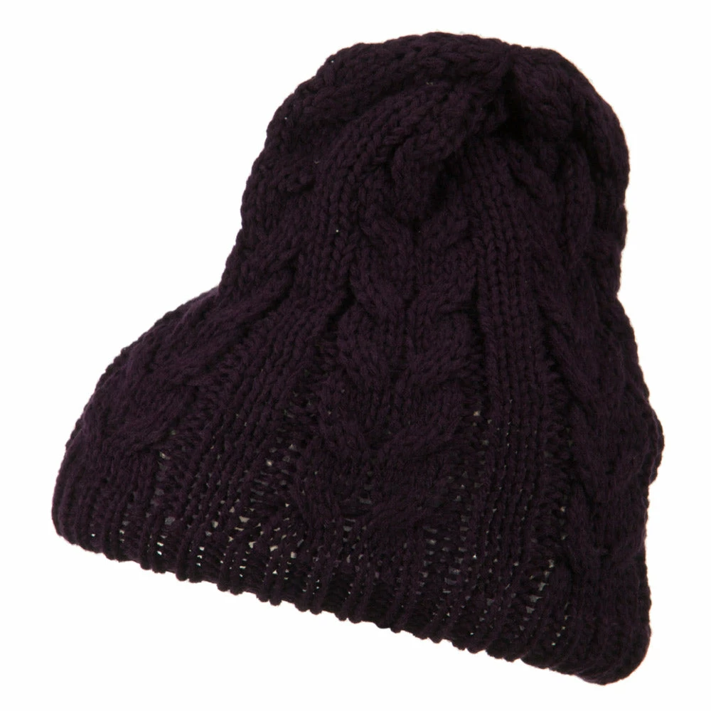 Jeanne Simmons Acrylic Cable Design Beanie Hat - Image 15