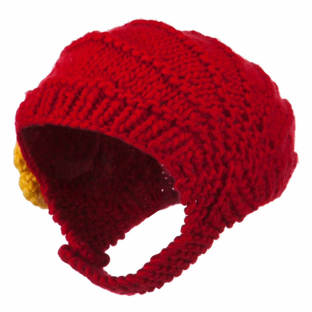 Jeanne Simmons Girl's Flower Detail Chin Ski Beanie - Image 4