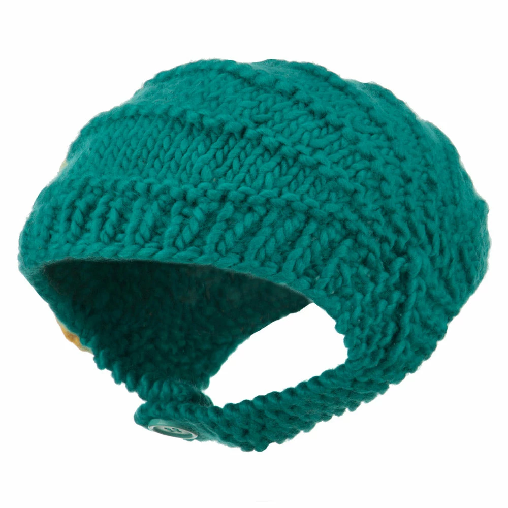 Jeanne Simmons Girl's Flower Detail Chin Ski Beanie - Image 9