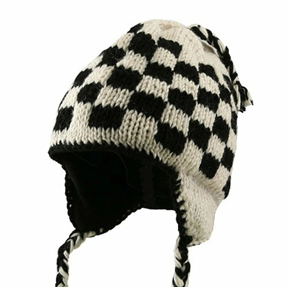Rasta World Checker Jacquard Beanie - Image 11