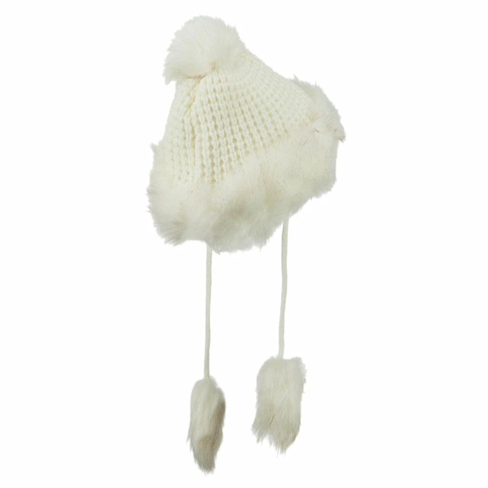 Jeanne Simmons Ladies Crocheted Knit Pom Ski Beanie - Image 18