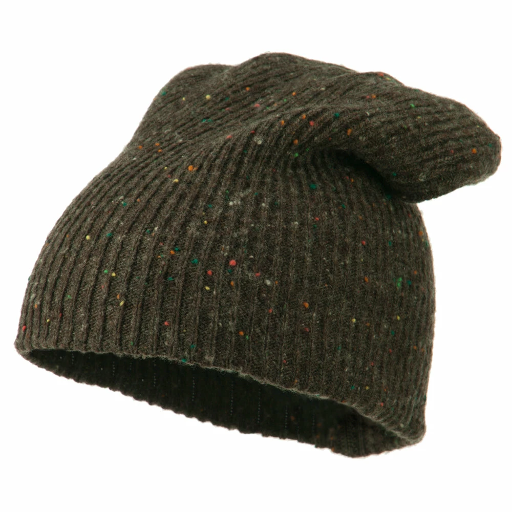 Rasta World Wool Color Speckled Long Beanie - Image 6