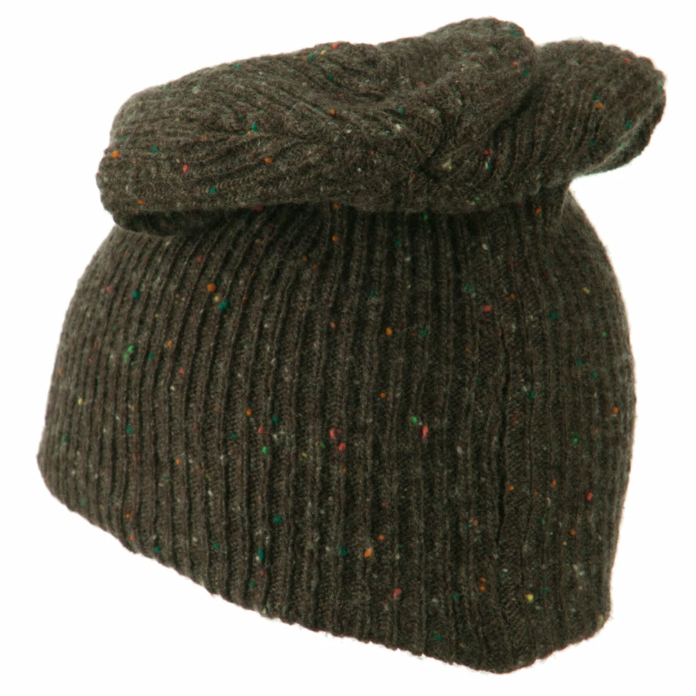 Rasta World Wool Color Speckled Long Beanie - Image 7