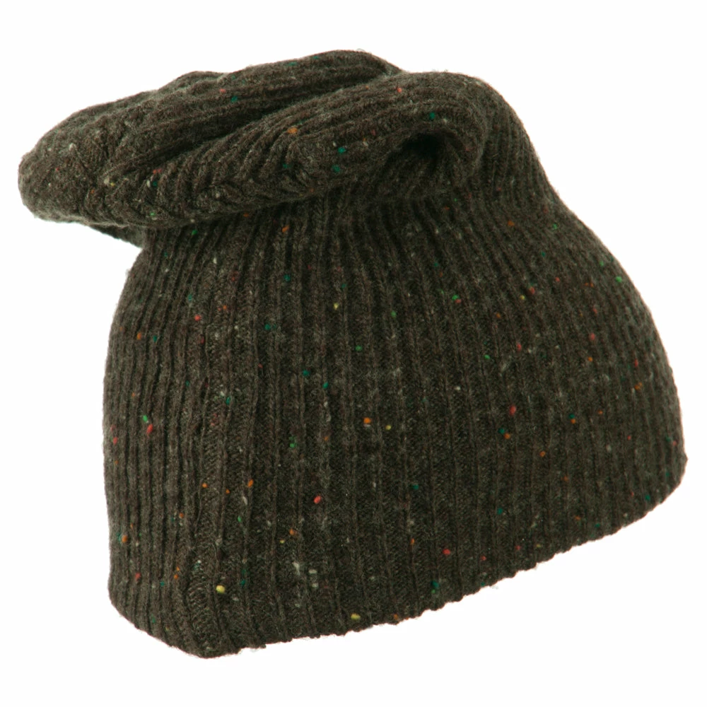 Rasta World Wool Color Speckled Long Beanie - Image 8