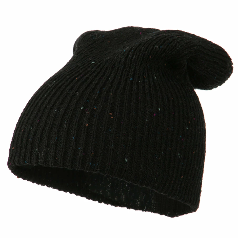 Rasta World Wool Color Speckled Long Beanie - Image 11