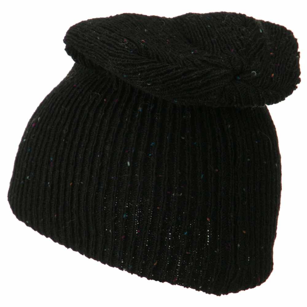 Rasta World Wool Color Speckled Long Beanie - Image 12