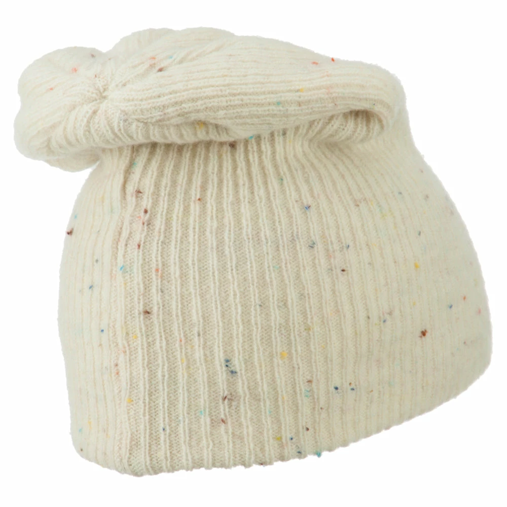 Rasta World Wool Color Speckled Long Beanie - Image 23