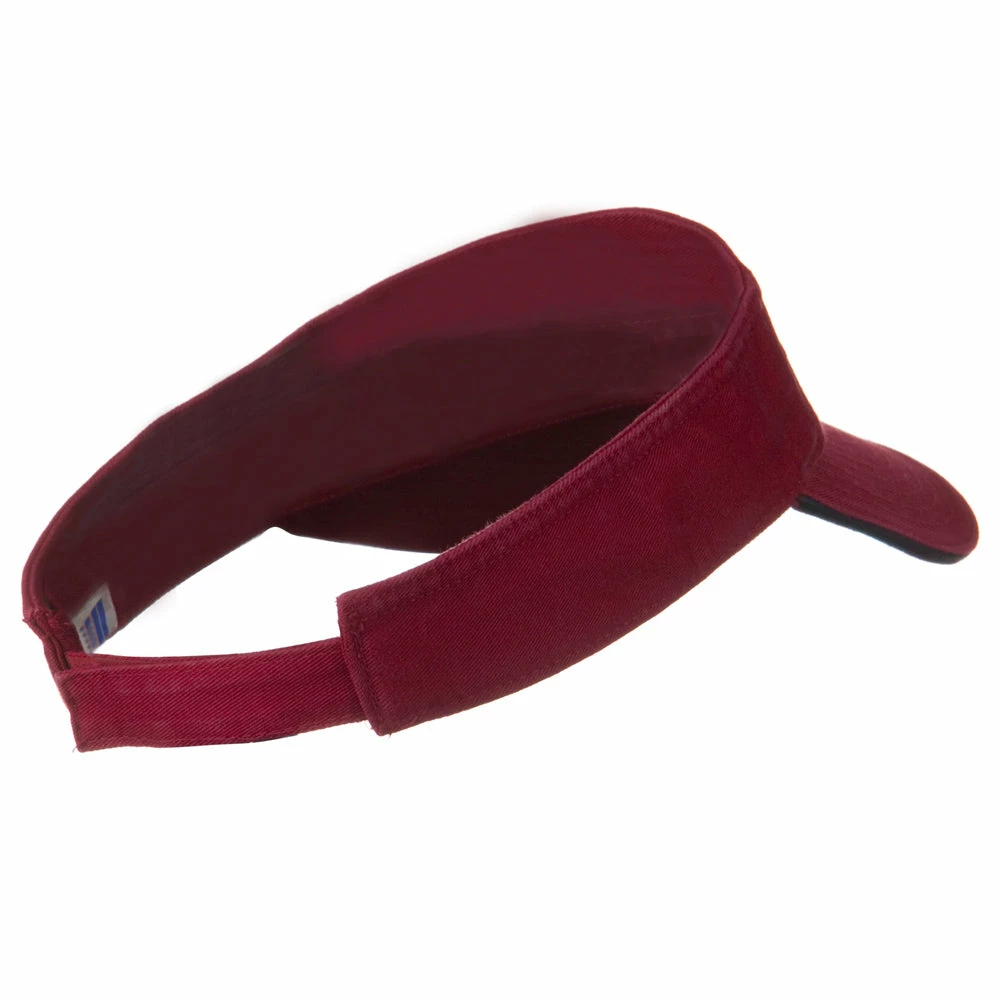 MG Prostyle Cotton Twill Washed Sandwich Visor - Image 3