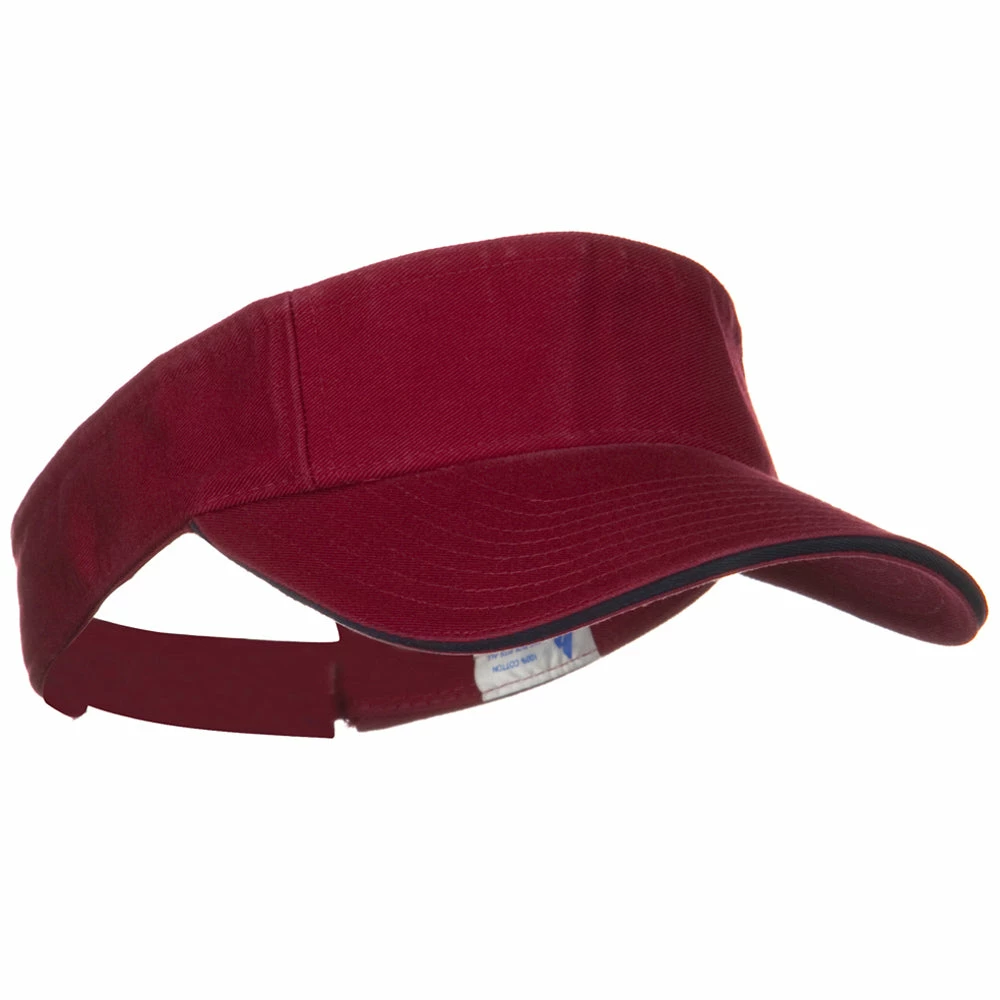 MG Prostyle Cotton Twill Washed Sandwich Visor - Image 4