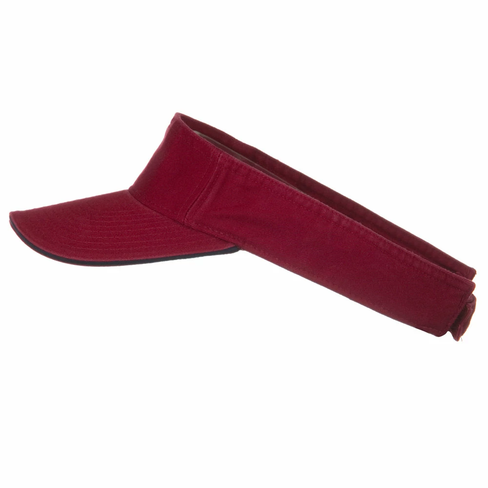 MG Prostyle Cotton Twill Washed Sandwich Visor - Image 5