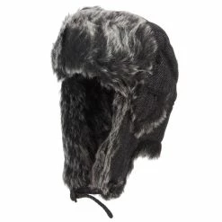 Jeanne Simmons Tweed Faux Fur Winter Trooper Hat