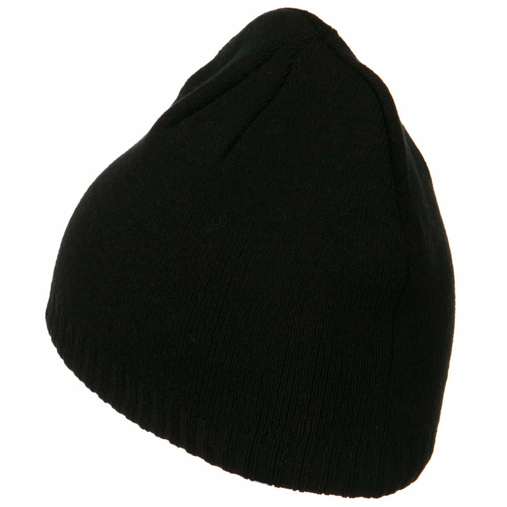 Outdoor Decorative Ribbed Short Beanie - Image 23